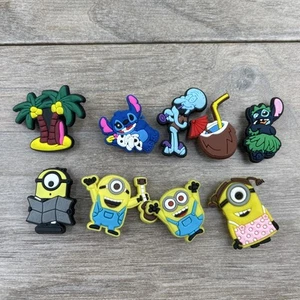 Lot of 9 Mixed Croc Charms Stitch, Minions - Picture 1 of 8