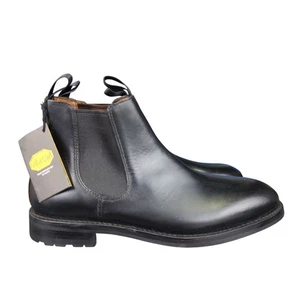 J.Crew Kenton Chelsea Boots Black Leather Men's Size 8.5 BJ025 - Picture 1 of 10