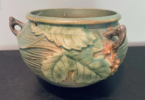 Roseville Keramik grün Buschbeere 40’s hängender Blumenkorb Pflanzgefäß 465-5 *LESEN - Bild 1 von 18