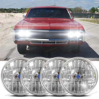 Faros halógenos altos/bajos de 5-3/4 5,75" para Chevy Kingswood Corvette 1969-1972 4 un. Foto 1 de 4