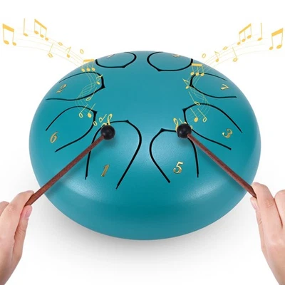 VUSDDY Handpan 6 Zoll 8 Töne Stahlzungentrommel Zungentrommel Handpan Steel Drum Tongue