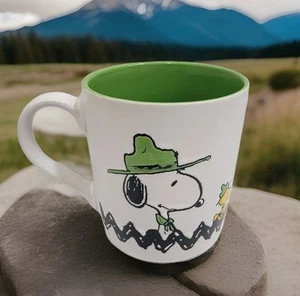 NEW! Peanuts Snoopy & Woodstock Beagle Scouts Morning Camper Camping Mug - Picture 1 of 7