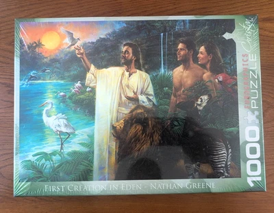 Rompecabezas Eurográfico 1000 Piezas Primera Creación en Edén Nathan Greene Nuevo Foto 1 de 2