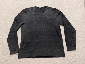 John Varvatos Aritsan Mens XL Gray  Sweater Pullover Long Sleeve Silk Cashmere - Picture 1 of 10