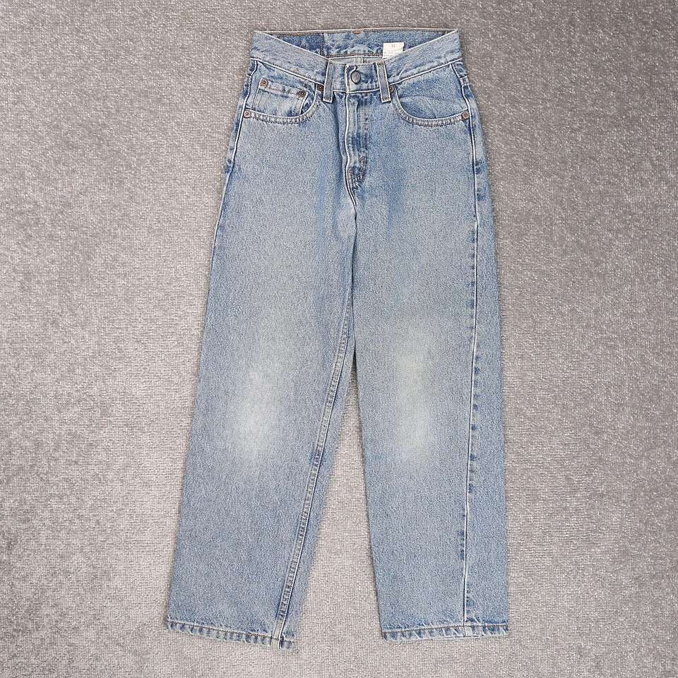 Pantalones de mezclilla de colección Levi's 550 calce relajado pierna recta juvenil talla 11 lavado claro Foto 1 de 4