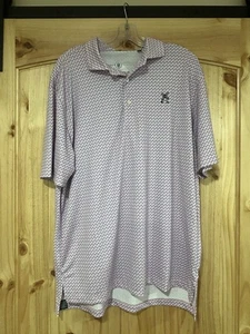 Turtleson Herren Polo rosa mit blauen Palmen Größe Large Windmühle - Bild 1 von 6