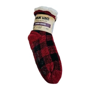 Calcetines cortos de cabina antideslizantes totalmente forrados Muk Luks talla S/M cómodos elásticos cálidos  - Imagen 1 de 7