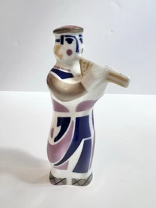 Sargadelos Hombre Tocando Instrumento Músico Porcelana 6” Figura España - Imagen 1 de 6