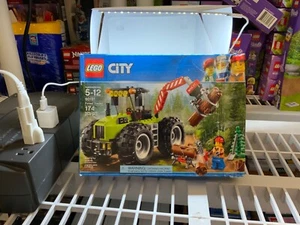 Lego City 60181 Forest Tractor Lumberjack Chainsaw Trees RETIRED Distressed box - Picture 1 of 8