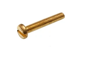 New 40 X Solid Brass Engineers Machine Screws Slotted Pan Head M4 X 25 - Onestop - Picture 1 of 1