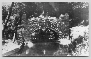 c1929 Russell Memorial Stone Bridge Stafford NY REPRODUKTION unveröffentlichte Postkarte - Bild 1 von 2