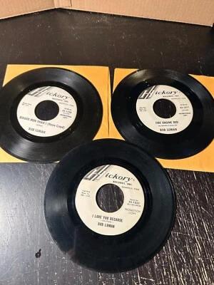 Lot 3 Bob Luman PROMO 45 rpm vinyl records Country Outlaw Rockabilly Elvis - Image 1 of 4