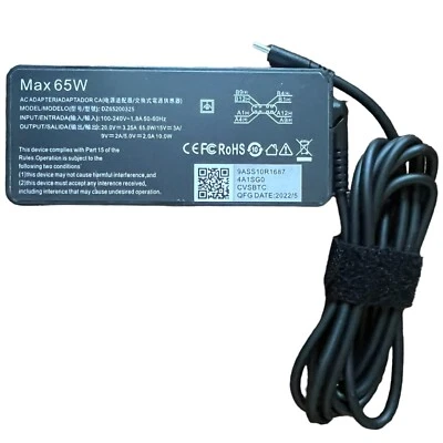Adaptador Cargador Portátil MAX 65W USB-C Tipo-C 100–240V PD 3.0 Caja Abierta DZ65200325 Foto 1 de 4