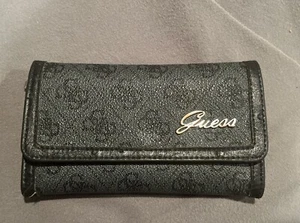 GUESS Wallet Grey And Black Trifold - Picture 1 of 8