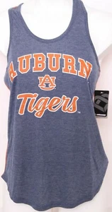 NEW Auburn AU Tigers Colosseum Navy Orange Racerback Tank Top Shirt Women's M - Picture 1 of 9