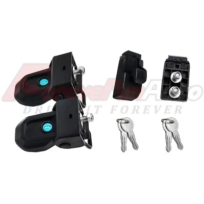 Cierre de capó con bloqueo de capó con llaves aptas para Jeep Wrangler 2018+ JL JLU & JT Foto 1 de 4