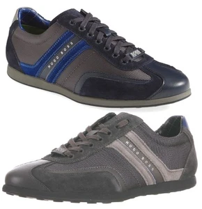 Neu im Karton Hugo Boss Green Label by Hugo Boss Wildlederbesatz Turnschuhe Größe 13 (US) - Bild 1 von 10
