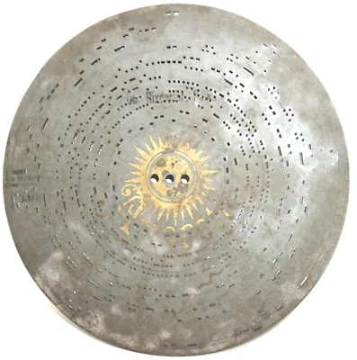 Amorette Platte Nr. 6378- 30,5cm 12" Orgel music box disc Blech - Bild 1 von 4