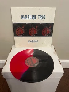 Alkaline Trio Goddamnit Redux Asian Men Red / Black Split of 500 punk rare oop - Picture 1 of 1