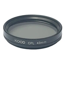 43mm Circular Polariser Filter Glass CPL Filter 43mm Polarizing Filter - Picture 1 of 4