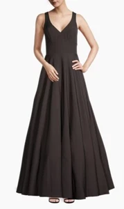 Neu Mac Duggal maßgeschneidert V-Ausschnitt Ballkleid in Schwarz Größe 12 $ 398 - Bild 1 von 11