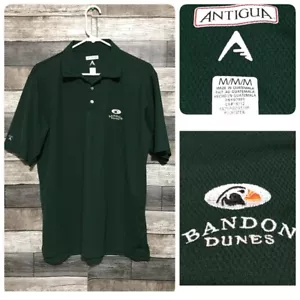 Antigua Bandon Dunes Golf Polo Shirt Men’s M Forest Green Performance - Picture 1 of 9