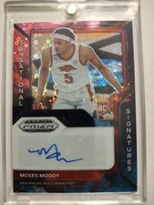 2021 PRIZM DRAFT PICKS H2 SENSATIONAL SIGNATURES NEBULA CIRCLES MOSES MOODY #1/5