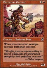 4x Barbarian Outcast MTG Torment NM Magic Regular