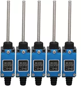 ME-9101 Flexible Coil Spring Rod Limit Switch 1NC+1NO 5-Pack - New - Picture 1 of 5