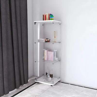 Expositor de vidrio templado de 3 capas con luces LED Foto 1 de 4