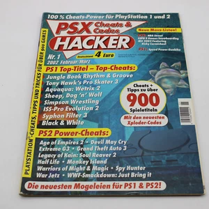 Hacker PSX Cheats & Codes für Playstation 1 und 2 | 2002 Februar / März - Bild 1 von 2