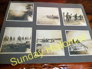 1910er Männer Pfund Angeln auf Chesapeake Bay Boot Dock Insel Fotoalbum Seite - Bild 1 von 2