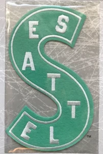Parche retro de hockey oficial de la NHL 1919 Seattle Metropolitans Willabee Ward - Imagen 1 de 5