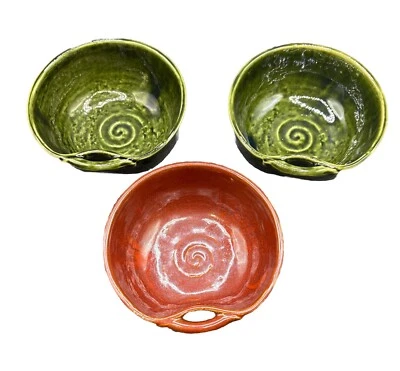 Set of 3 Pottery Barn Sauce Dipping Deep Bowls Nut/snack Dish Party Entertain - Image 1 of 3