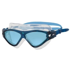 Zoggs Tri Vision Swimming Mask - Blue, Smoked Lens - Swimming Goggles - Foto 1 di 1
