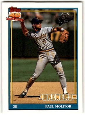 2003 Topps All-Time Fan Favorites Paul Molitor #24 Milwaukee Brewers - Image 1 of 2