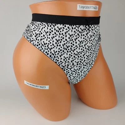 Tanga Lane Bryant Cacique No Show 18/20 Plus Bragas Estampado Animal Encaje Espalda Foto 1 de 4