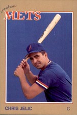 1988 Jackson Mets Grand Slam 8 Chris Jelic Pittsburgh Pennsylvania Baseball Card