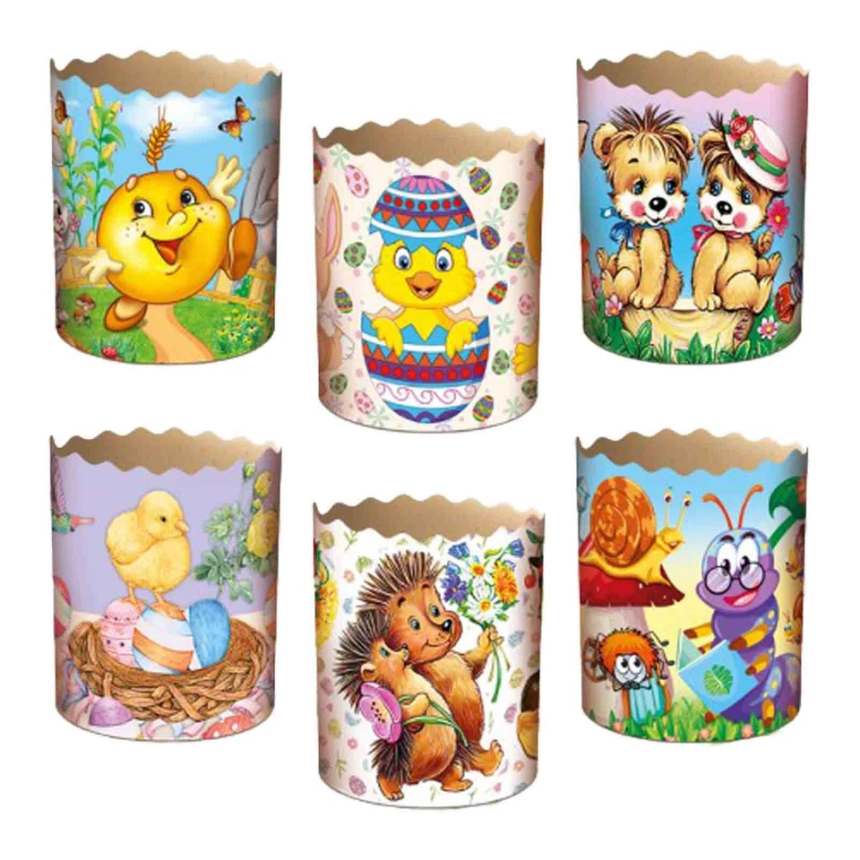 Backform aus Backpapier Einwegbackform Osterkuchen Kulitsch 7 cm x 8 cm - Bild 1 von 1