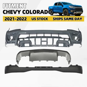 Fit For 2021 2022 Chevrolet Colorado Front Bumper Cover Assembly Kit Primed - Picture 1 of 10