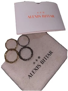 alexis bittar chain ring set size 8 - Picture 1 of 3