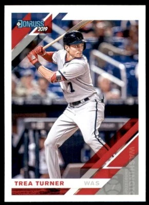 2019 Panini Donruss #141 Trea Turner - Image 1 of 2