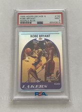 1999-00 Hoops Decade X Kobe Bryant Hoopla Plus PSA 9 Mint POP 9 Packs Rare Foil