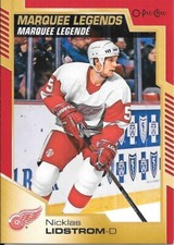 2020-21 20-21 O-Pee-Chee OPC Nicklas Lidstrom Red Border Blank Back Parallel 1/1