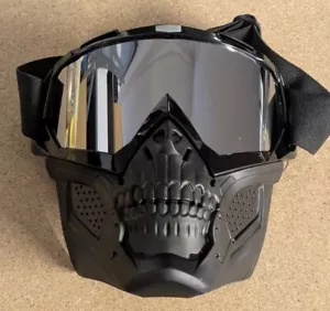 Motorcycle Helmet Face Mask, Men's And Women's Protective Skiing Riding Glasses - Picture 1 of 2