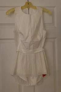 Nuevo Top/Blusa Misha Nonoo Blanco Peplum Sin Mangas *talla P* - Imagen 1 de 11