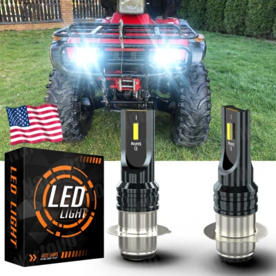 For Honda Foreman 400 450 1997 1998-2004 LED Headlight Kit H6M 6000K White Bulb - Image 1 of 4