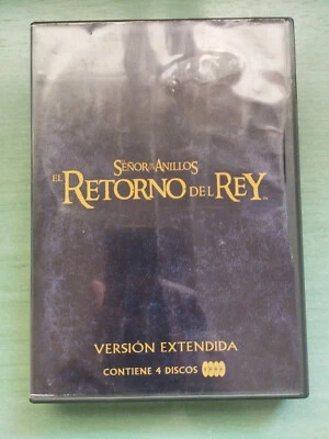 El Señor de Los Anillos El Retorno del Rey Version Extendida 4 x DVD Region 2 Am - Imagen 1 de 4