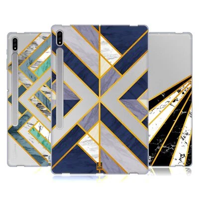 HEAD CASE DESIGNS DECORATIVE MARBLE COLLECTION GEL CASE FOR SAMSUNG TABLETS 1 - Image 1 of 4