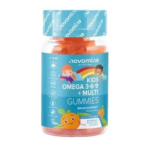 Kids Omega 3 6 9 Gummies Kids Multivitamin E & D - Vegan Alternative to Fish Oil - Picture 1 of 6